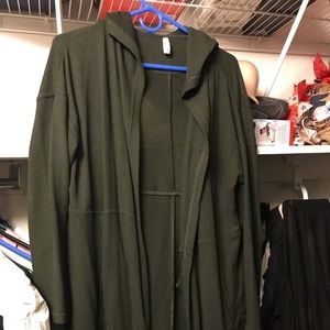 Long Green z supply cardigan